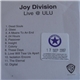 Joy Division - Live @ ULU