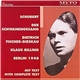 Dietrich Fischer-Dieskau, Klaus Billing, Schubert - Schwanengesang / 7 Lieder